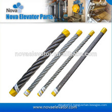 8*19S+FC, Steel Wire Rope for Elevator Traction, Speed Governor and Tension Device